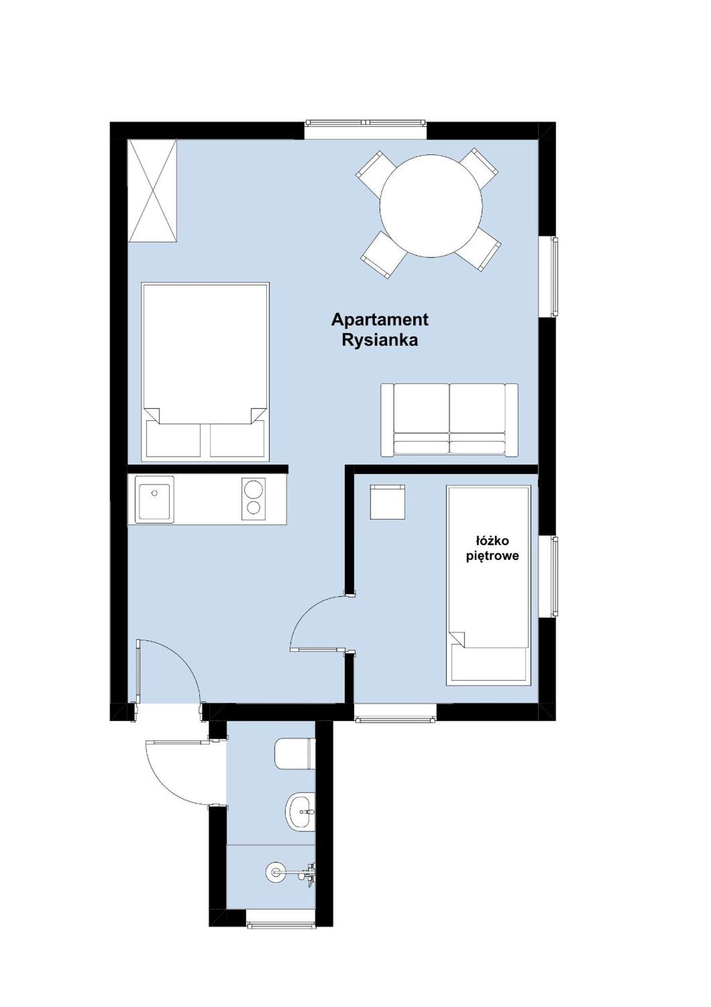 W Deski Dom Apartamenty Krzyzowa Esterno foto